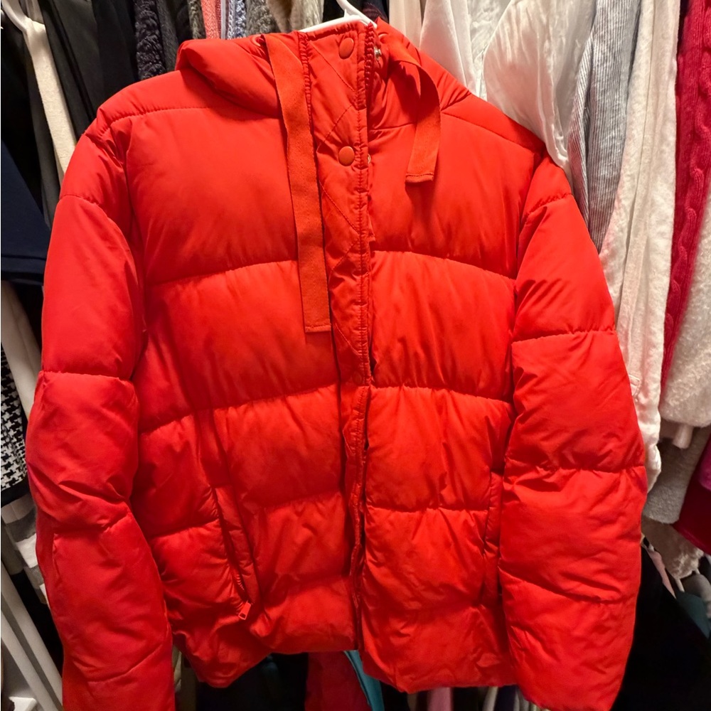 Red Puffer Jacket gap - image 1